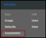 Create Assessment - Assessments Menu Location